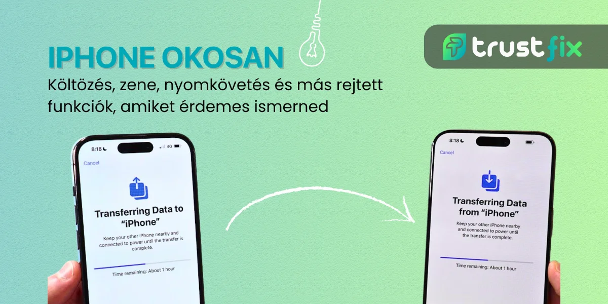 iPhone okosan: költözés, zene, nyomkövetés és más rejtett funkciók, amiket érdemes ismerned