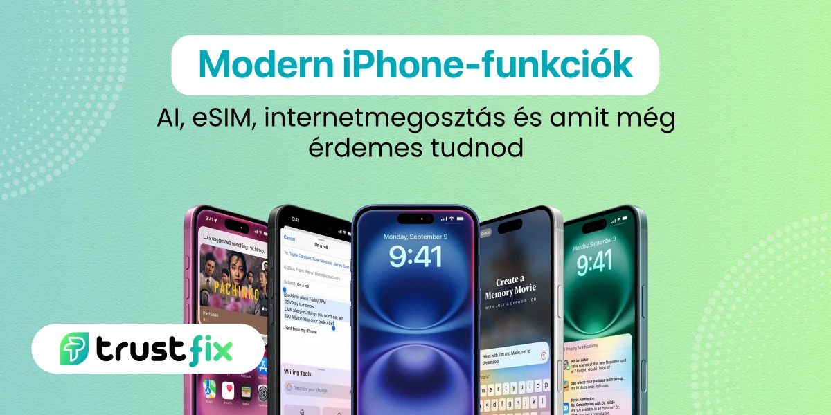 Modern iPhone-funkciók: AI, eSIM, internetmegosztás és amit még érdemes tudnod